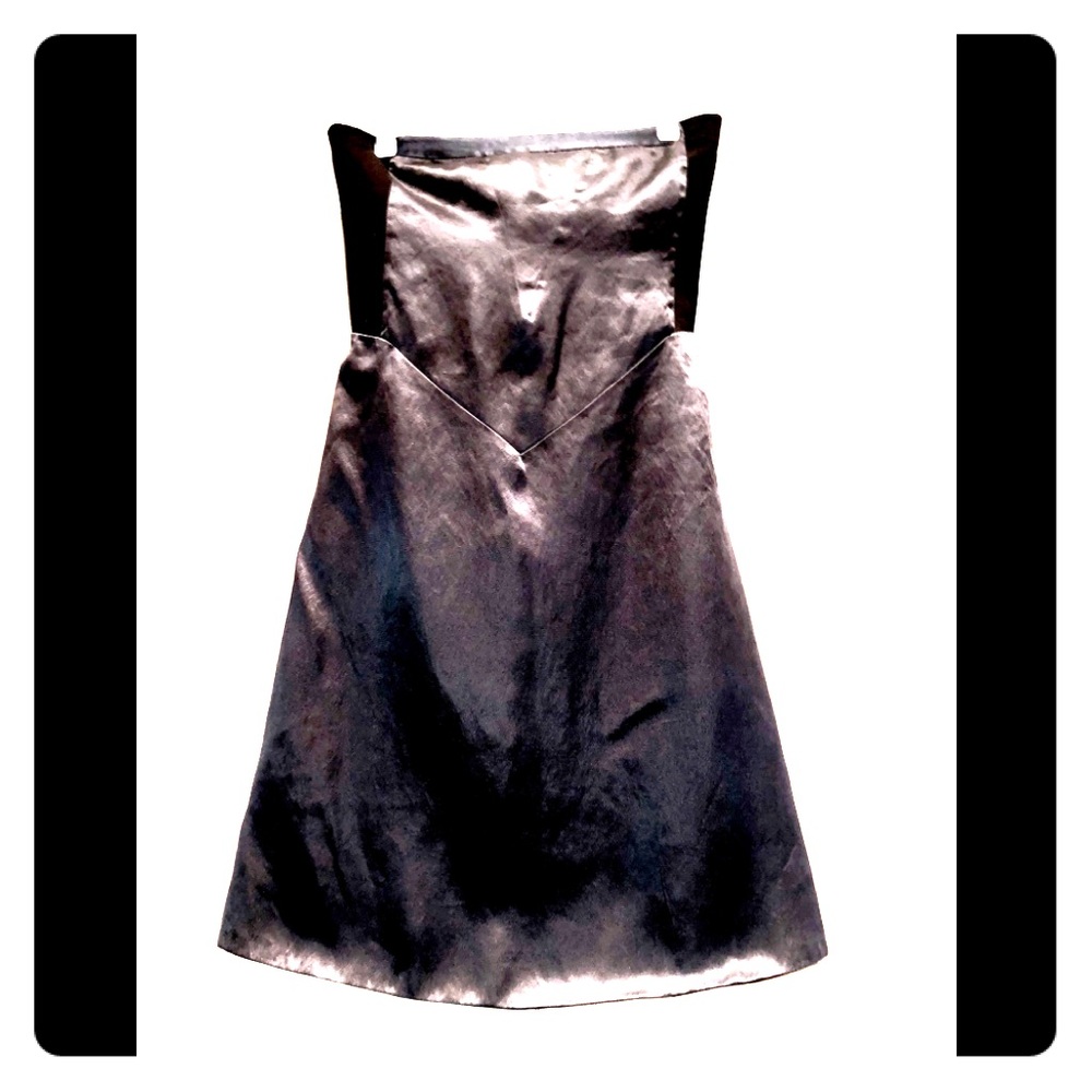 Helmet Lang Strapless Cocktail Dress